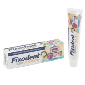 Fixodent Pro Crème adhésive Ultimate gout frais pour dentier