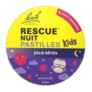 Pastilles Fleurs de Bach Rescue Nuit Kids Framboise