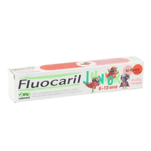 Dentifrice Fluocaril Junior 6-13 ans Fruits rouges