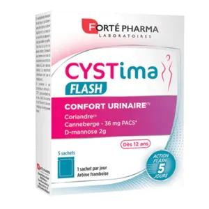 Sachets confort urinaire Forté Pharma Cystima Flash