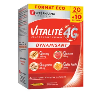 Forté Pharma ampoules dynamisantes Vitalité 4G