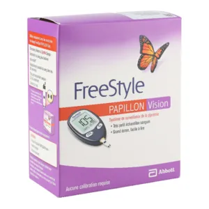 Lecteur Freestyle Papillon Vision Set d'autosurveillance de la glycémie