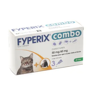 Pipette anti puce Chat Fyperix Combo