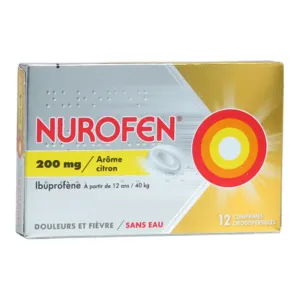 Nurofen 200 mg ibuprofène orodispersible citron
