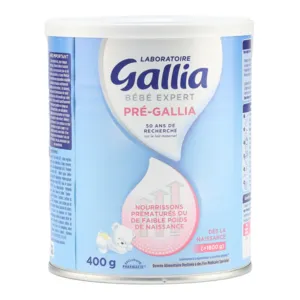 Gallia Bébé expert lait pour prématuré