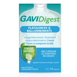 Gélules GaviDigest Flatulences et ballonnements