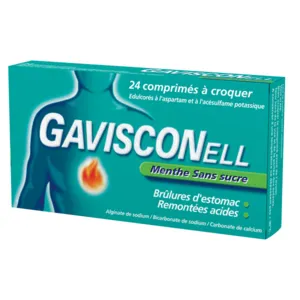 Médicament Gavisconell menthe comprimé