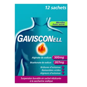 Gavisconell sans sucre Menthe en stick