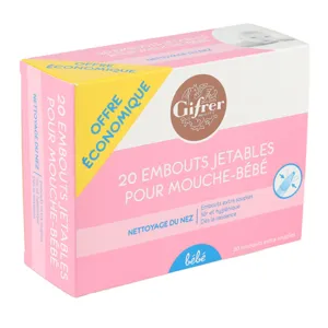 Gifrer embouts pour mouche-bébé à usage unique