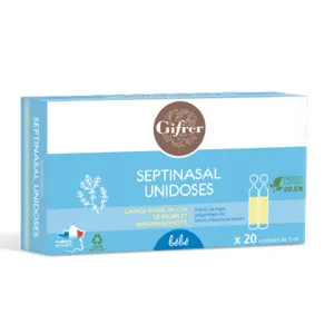 Unidoses Septinasal Gifrer pour lavage de nez