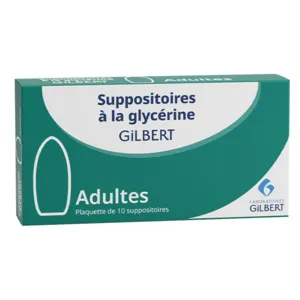 Suppositoire de glycérine Adulte Gilbert