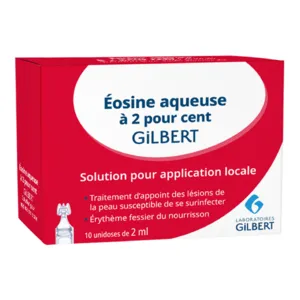Eosine aqueuse Gilbert dosette érythème fessier