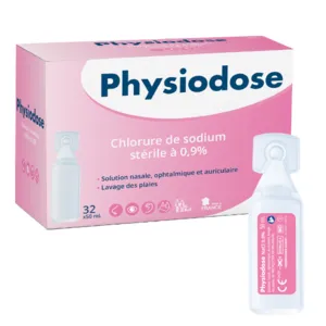 Physiodose Gilbert Sérum physiologique en unidose