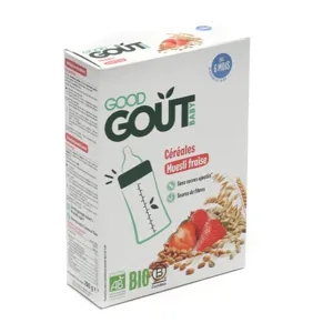 Mélange de céréales bio fraise façon muesli Good Goût