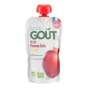 Good Goût Compote pomme gala bio sans sucres ajoutés