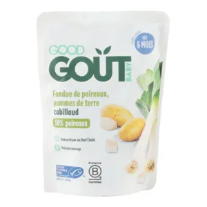 Good Goût fondue poireaux pommes de terre cabillaud dès 6 mois