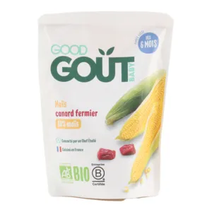 Purée bébé Maïs Canard fermier bio Good Goût