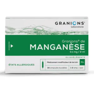 Granions de manganèse oligothérapie