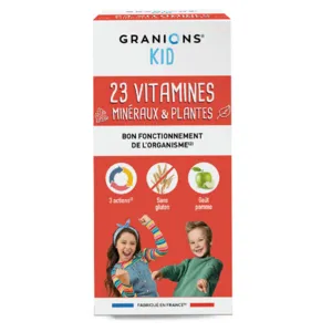 Sirop enfant 23 vitamines minéraux et plantes Granions Kid