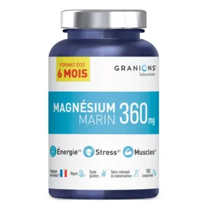 Comprimés anti stress Magnésium marin 360 mg Granions