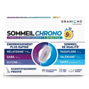 Granions Sommeil Chrono comprimés Mélatonine 1,9 mg