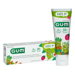 Gum Kids 3+ dentifrice pour enfant fraise