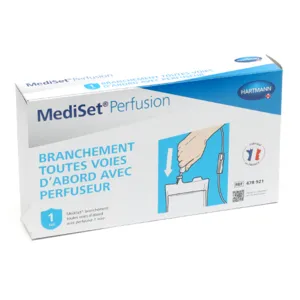 Set de branchement toutes voies d'abord avec perfuseur Mediset Perfusion