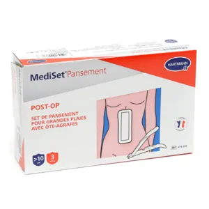 MediSet Kit de soin Pansement Post-Op pour larges plaies