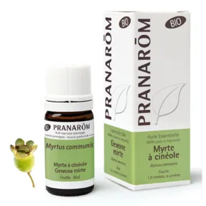 Pranarom Huile essentielle Myrte verte à cinéole Bio  expectorante