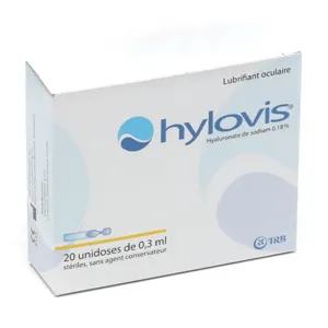 Hylovis unidoses sécheresse des yeux
