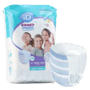 Slips absorbants Comfy Junior ID pour fuites urinaires enfants  4-7 ans