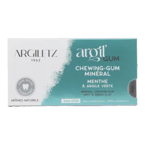 Argiletz chewing-gum à l'argile verte arôme menthe gommes sans sucre