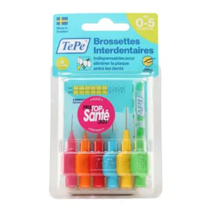 Tepe 6 brossettes interdentaires originales assortiment