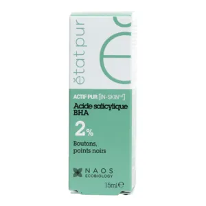 Etat pur Acide salicylique BHA 2% boutons points noirs