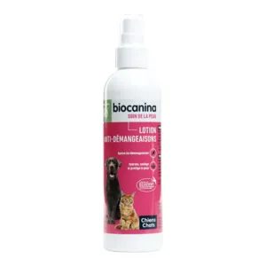 Biocanina lotion anti démangeaisons bio chiens et chats