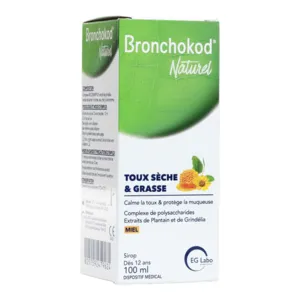 Sirop toux grasse et sèche Bronchokod Naturel