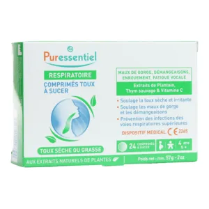 Comprimés contra la toux Puressentiel Respiratoire