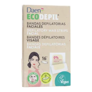 Bande dépilatoire visage à la cire froide EcoDepil Daen