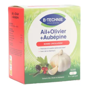 Capsules Ail Olivier Aubépine B Technie