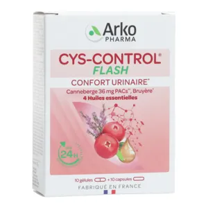 Arkopharma Cys-Control flash 36mg gélules pour la cystite