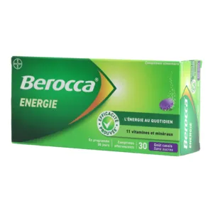 Berocca Energie goût cassis effervescent