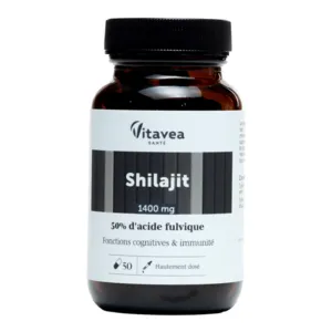 Gelules fonctions cognitives et immunité Shilajit Vitavea