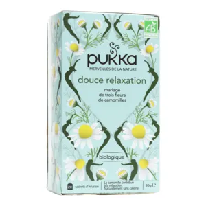 Pukka tisane douce relaxation biologique 3 camomilles sachets