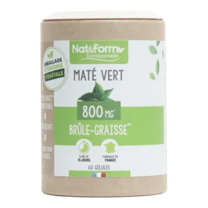 Gélules Nat & Form Maté vert Bruleur de graisse