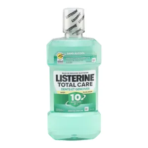 Bain de bouche goute léger Total Care dents et gencives Listerine