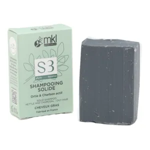 Shampooing Solide Cheveux gras MKL Ortie et Charbon actif