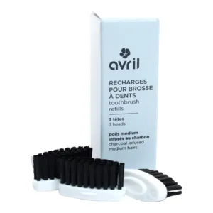Avril recharges pour brosse à dents brins infusés au charbon