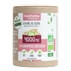 Levure de bière non revivifiable Bio Nat et Form comprimés