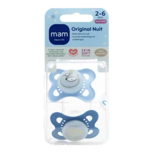 MAM sucette Nuit Original silicone anatomique 2-6 mois