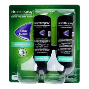 Spray Nicorette menthe verte Nicotine 1 mg